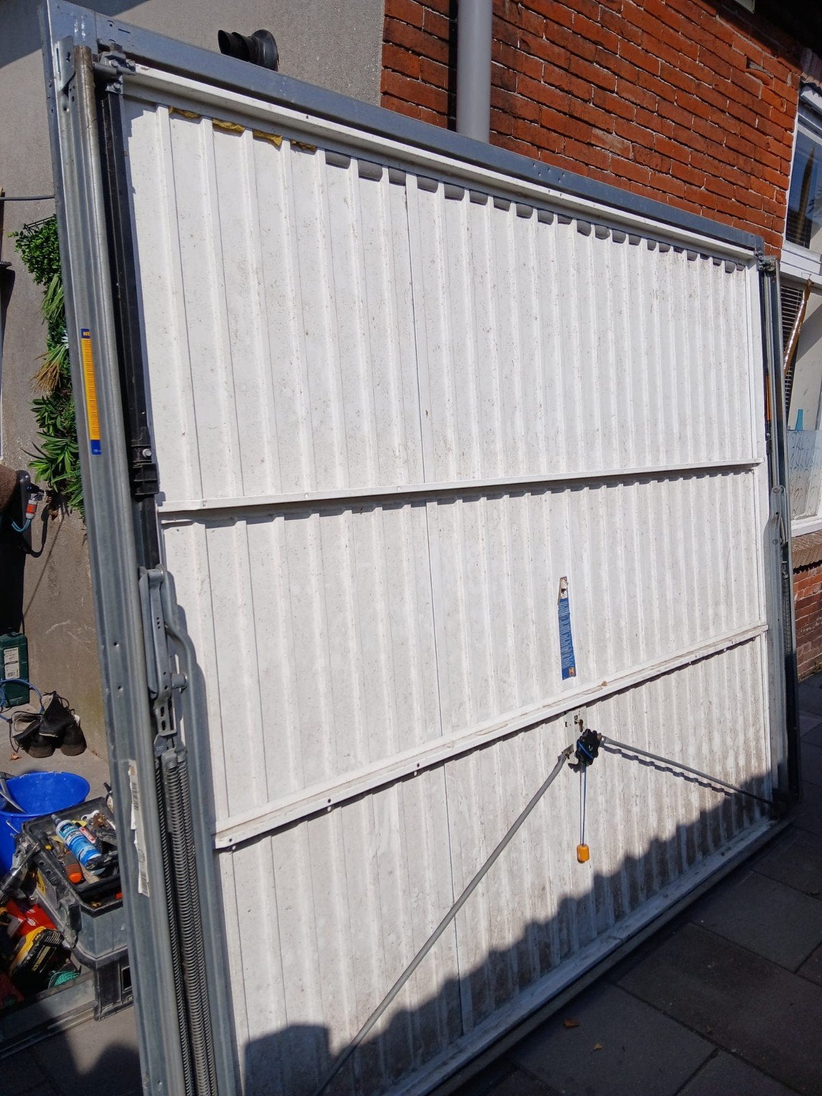 Garagedeur 237,5 cm breedte x 200 cm lengte, Ophalen