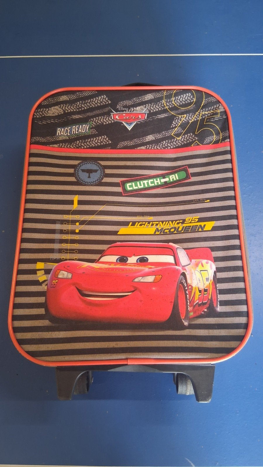 Cars Lightning McQueen kinderkoffer met wieltjes, Sieraden, Tassen en Uiterlijk, Uitschuifbare handgreep, Gebruikt, Hard kunststof