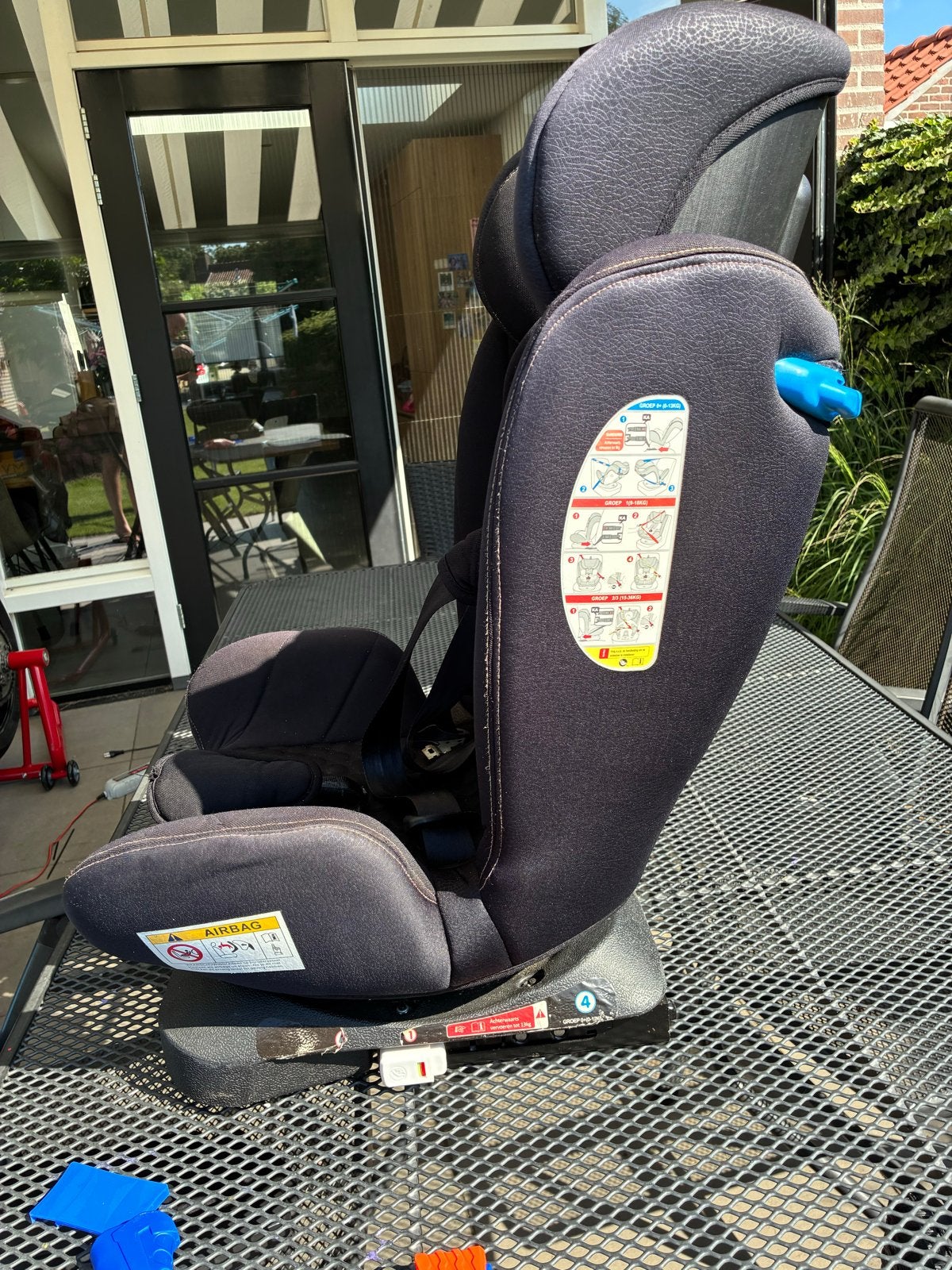 Ding Autostoel Peuter Draaibaar - Zwart, Verstelbare rugleuning, 9 t/m 18 kg, Ophalen, Overige merken