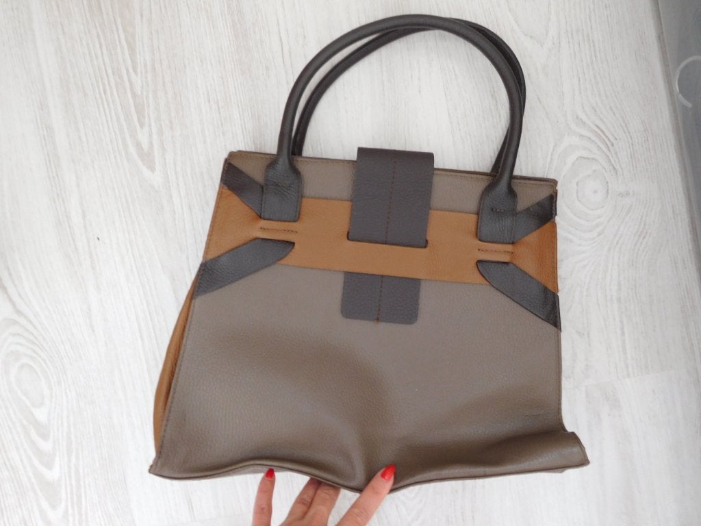 NIEUW bruin echt leer handtas, Ophalen of Verzenden, Nieuw, Bruin, Handtas