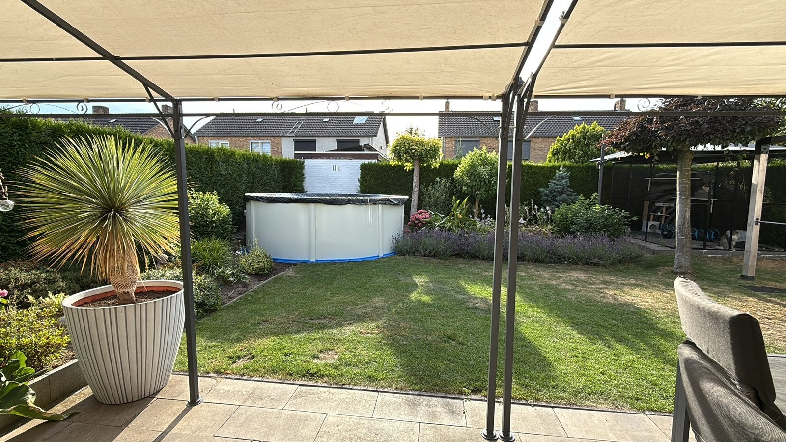 Wandprieel 8x4 meter, Tuin en Terras, Ophalen, Gebruikt, Tuinpaviljoen