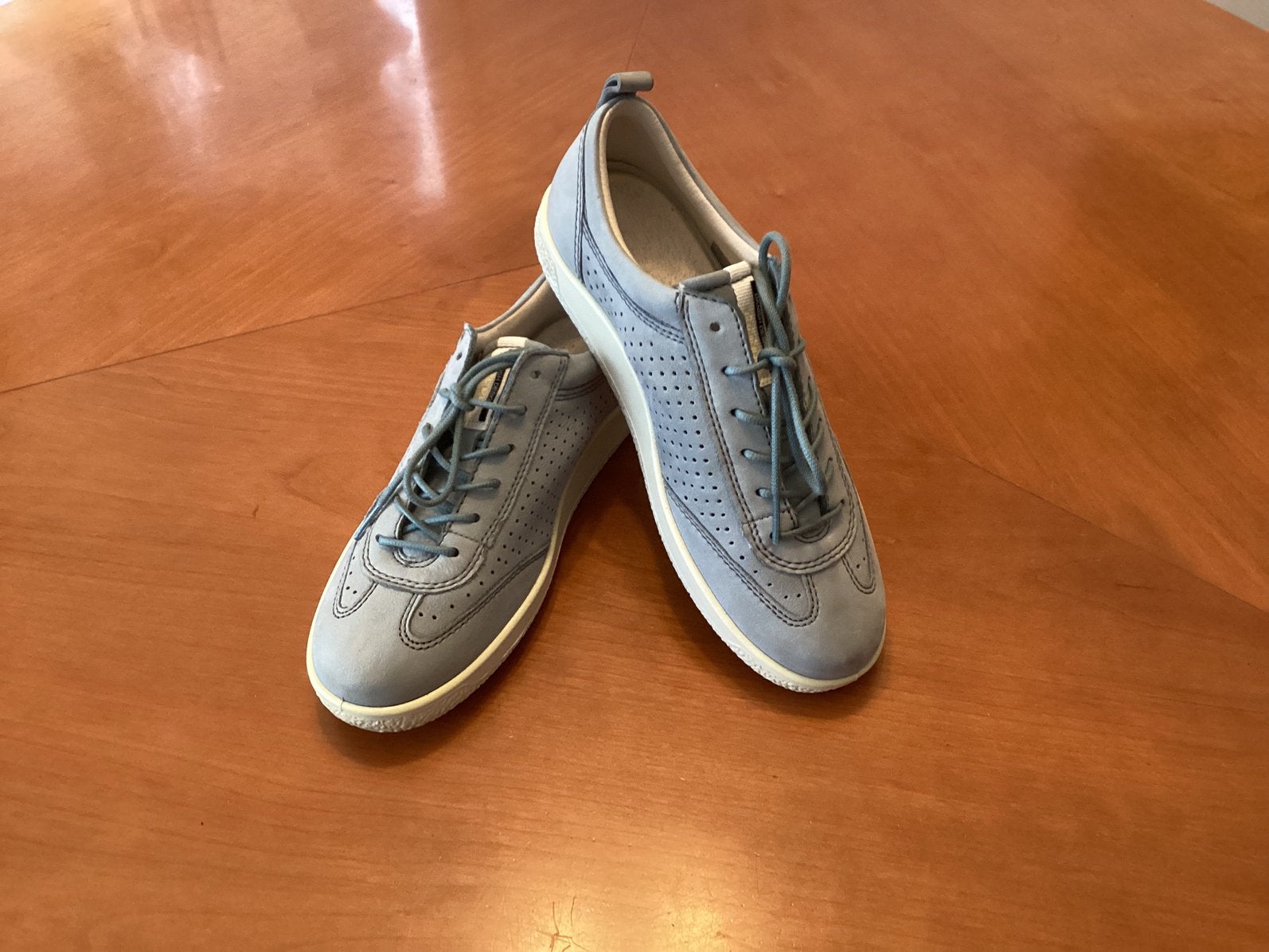 ZGAN ECCO schoenen maat 38 blauw/grijs., Ophalen, Zo goed als nieuw, Blauw, Sneakers of Gympen