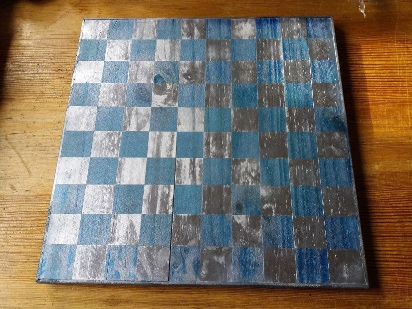 Kunstzinnig Dambord, Een of twee spelers, Ophalen of Verzenden, Zo goed als nieuw