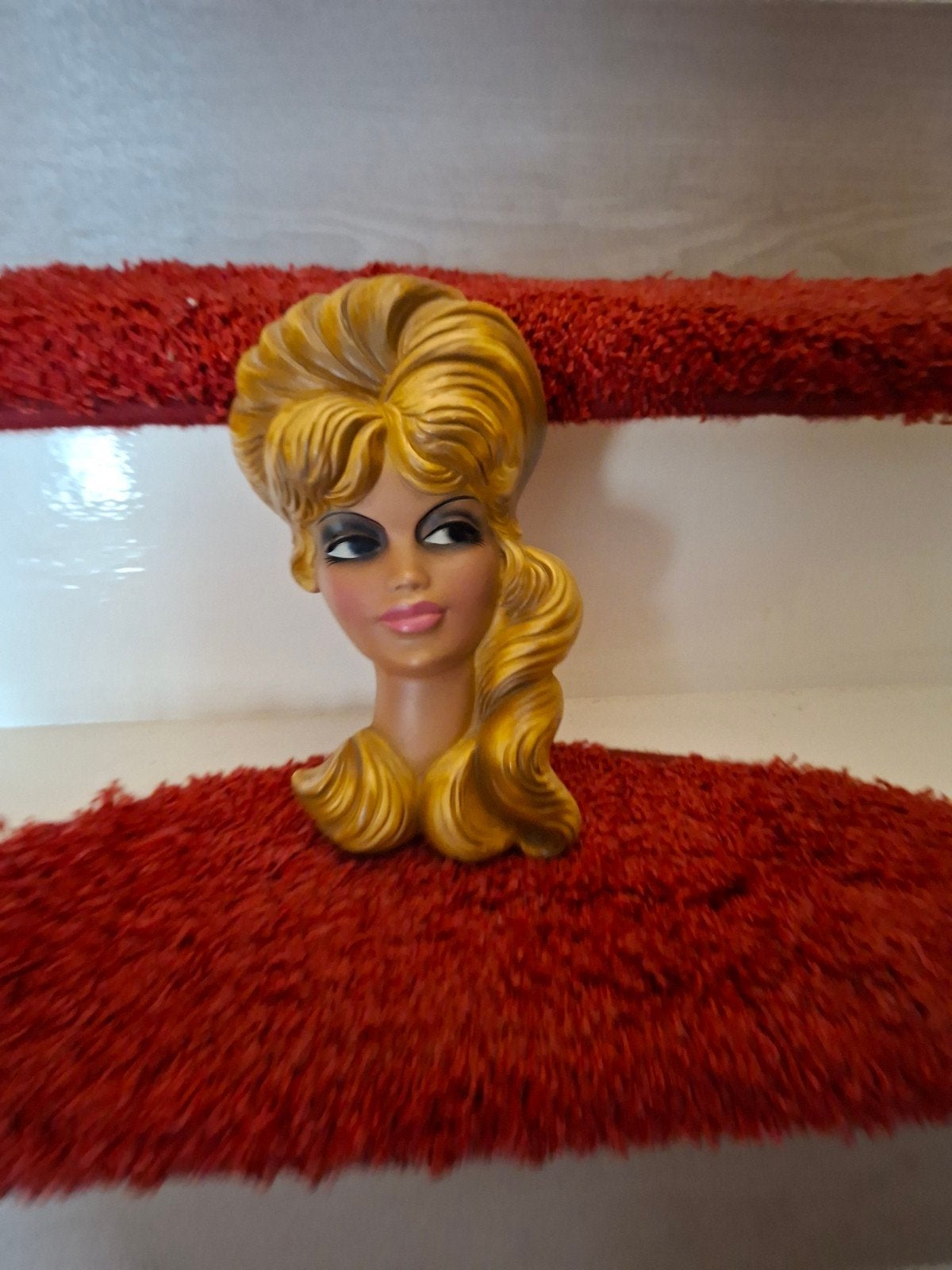 Vintage Barbie Hoofd Muurdecoratie - Jaren '60 Stijl, Ophalen