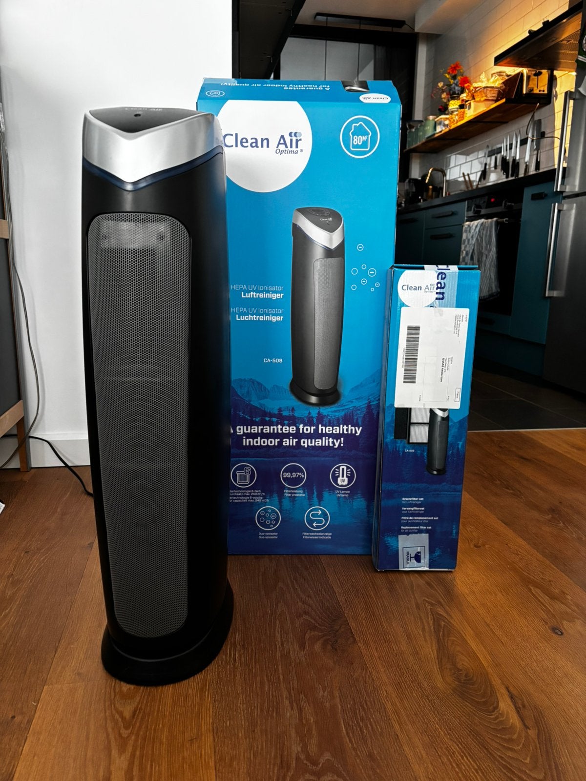 Clean Air - air purifier met Hepa Filter, Ophalen of Verzenden, Zo goed als nieuw, Luchtreiniger