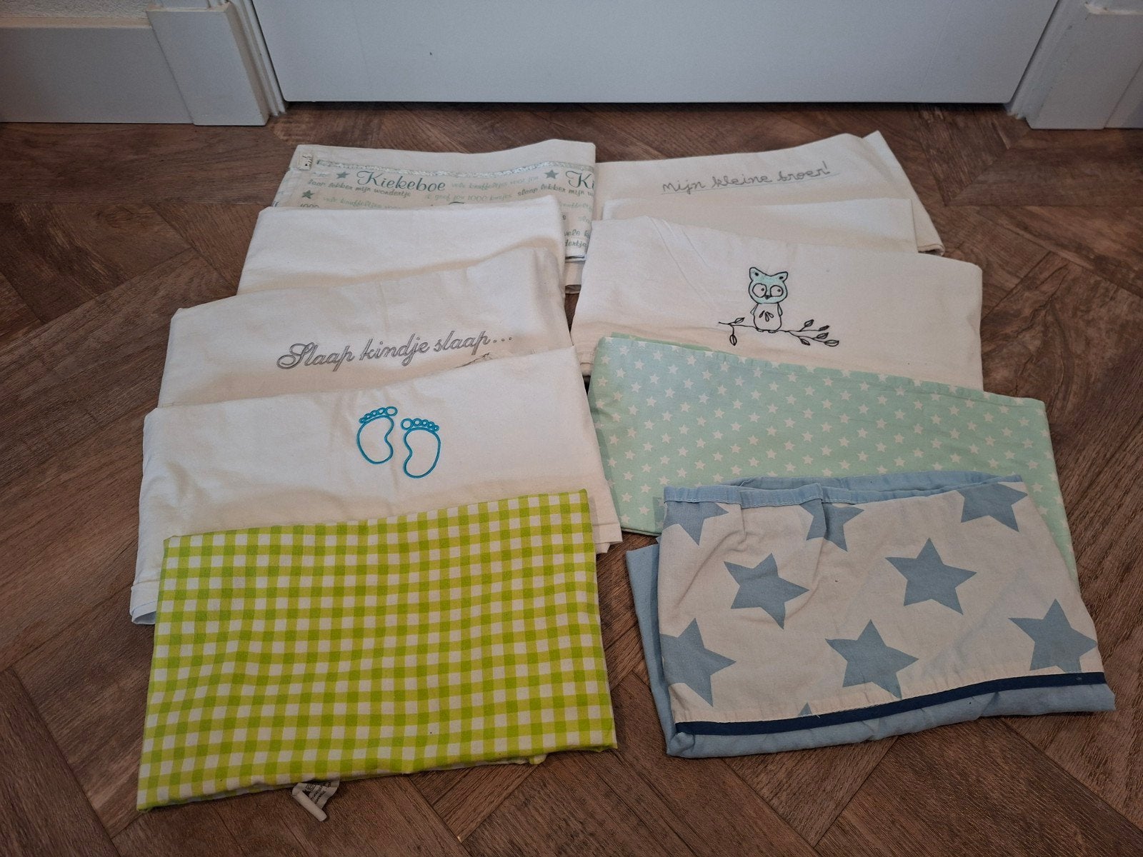 Geborduurde babylakentjes, Overige kleuren, Jongetje of Meisje, Overige typen, Ophalen of Verzenden