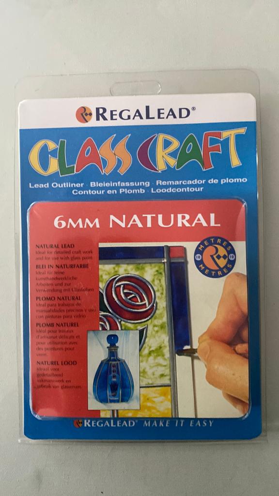 Regalead Glass Craft Loodcontour 6mm Natural, Zelfklevend, Zilver, Overige thema's, Nieuw