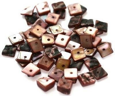 Parelmoer glas kralen 8-10 mm, Verzenden, Nieuw, Kraal