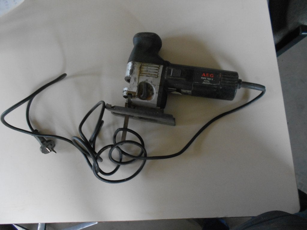 aeg fspe 100 decoupeerzaag, Doe-het-zelf en Verbouw, Gereedschap | Zaagmachines, Ophalen, AEG, Gebruikt, Decoupeerzaag