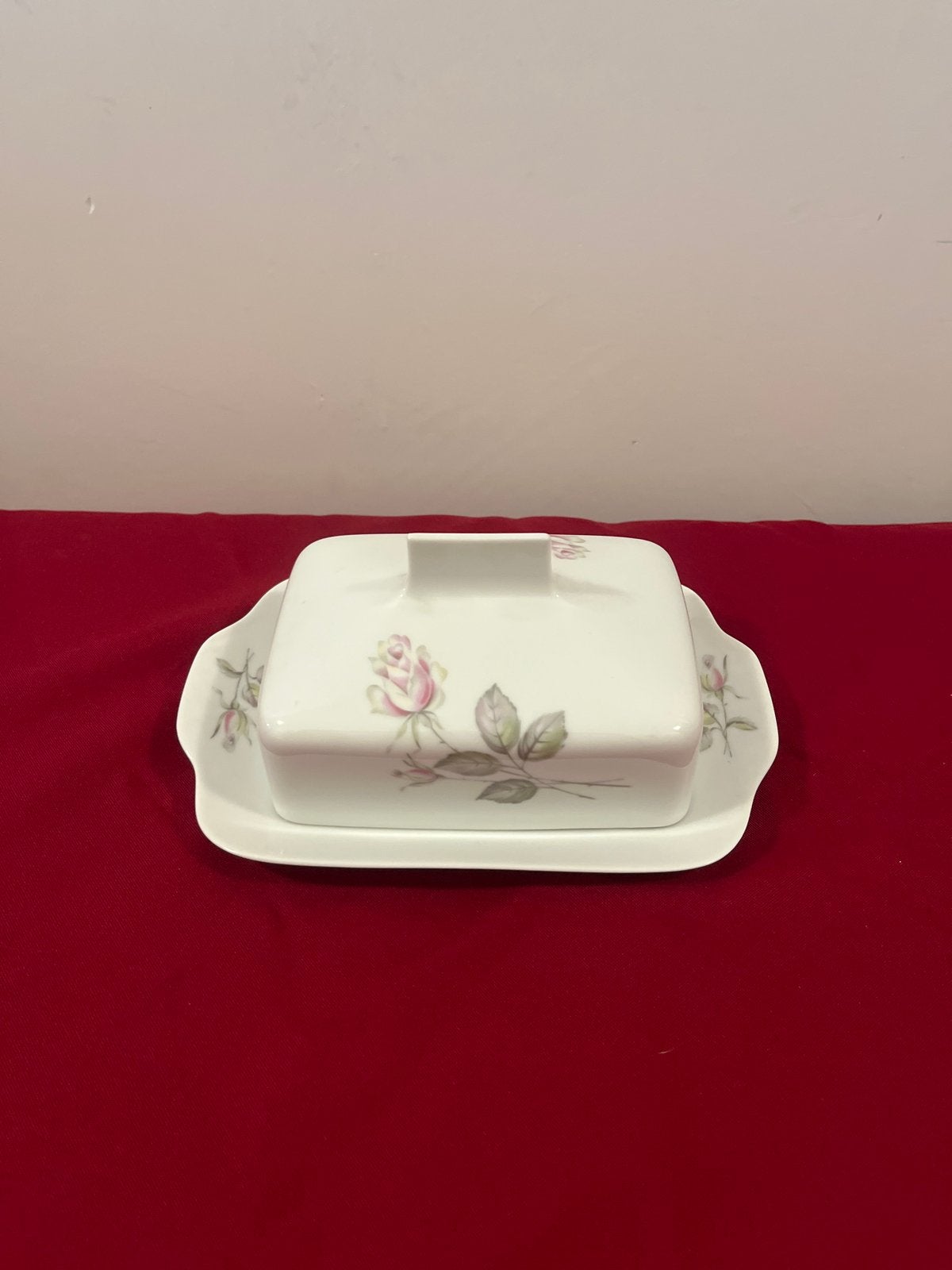 Elegante botervloot met rozenmotief - Rosenthal Germany, Overige merken, Klassiek, Overige typen, Ophalen of Verzenden