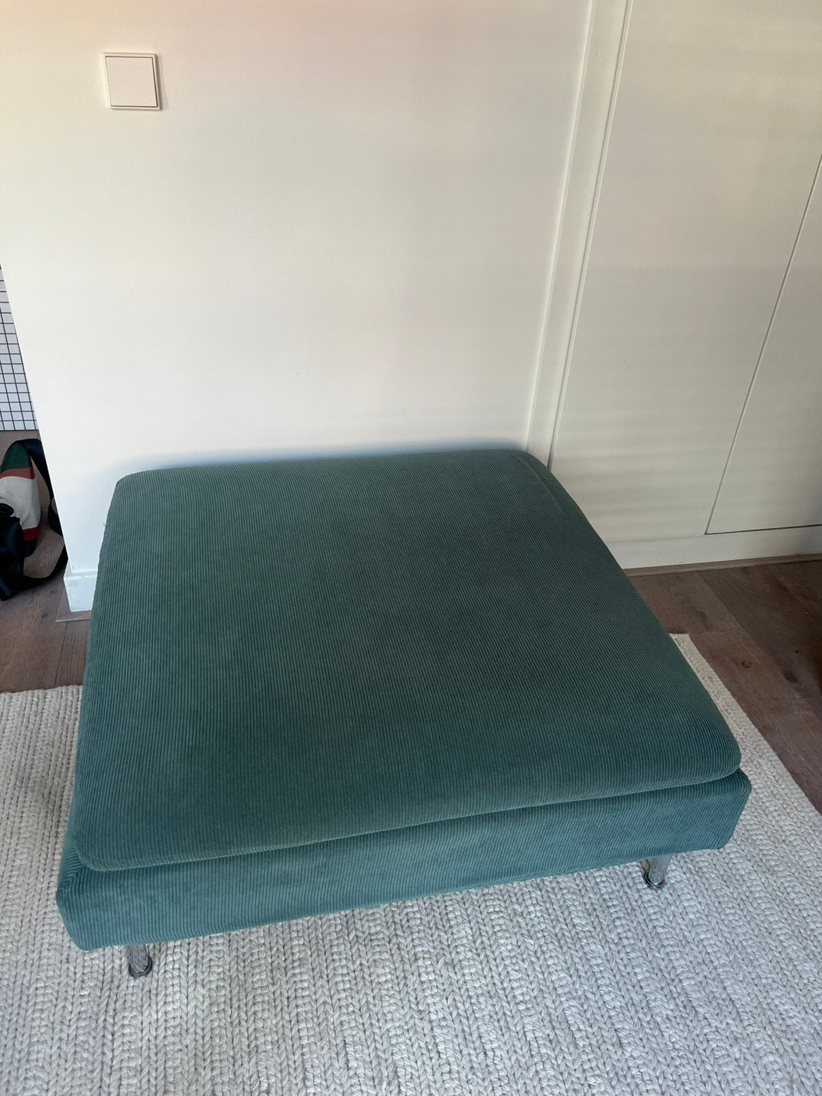 Ikea poef SÖDERHAMN, Ophalen, Zo goed als nieuw, Rechthoekig, Stof
