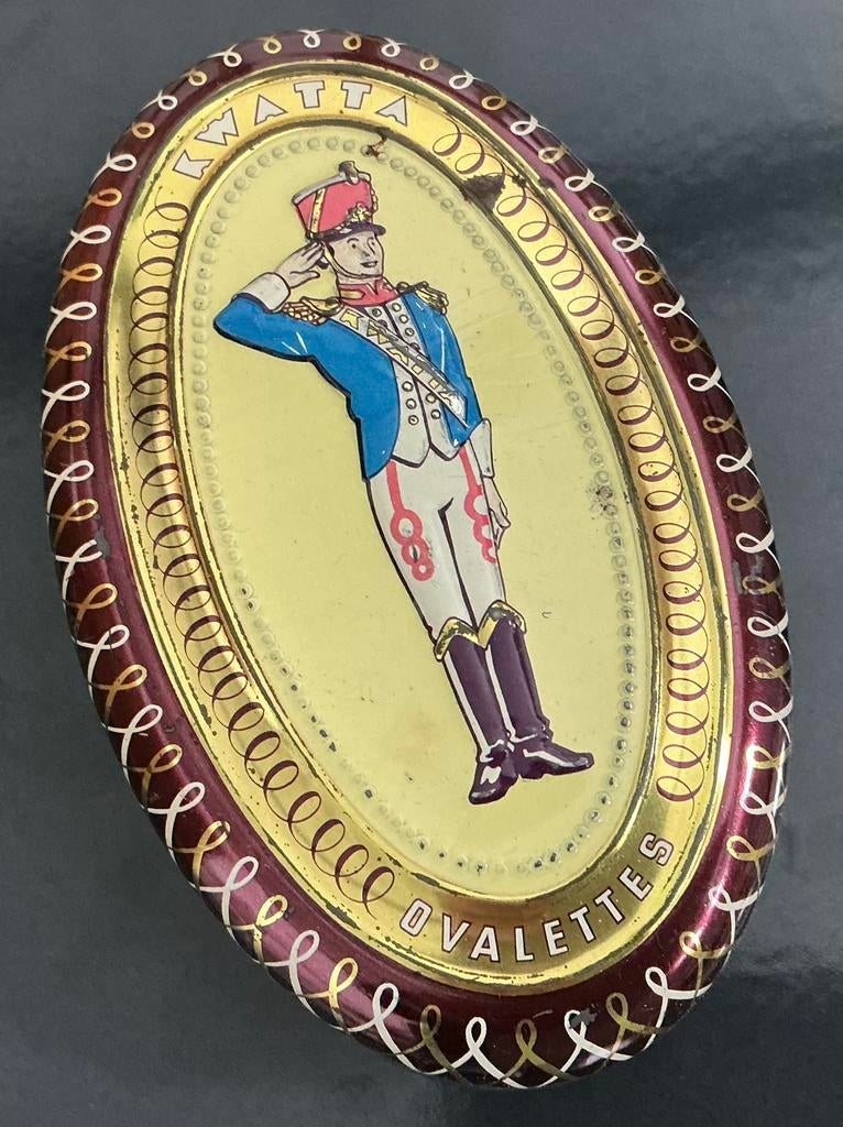 Oud blikje kwatta, Ophalen of Verzenden, Gebruikt, Overige, Overige merken