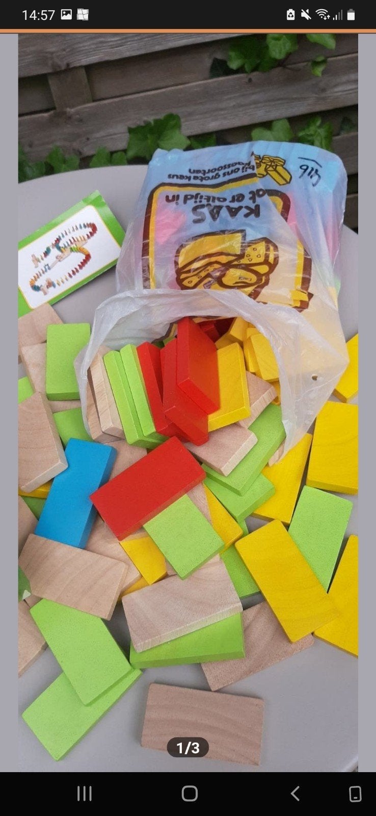 Hema Houten Domino Baan - Urenlang Speelplezier!, Kinderen en Baby's, Ophalen, Gebruikt, Bouwen