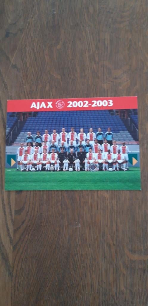 Ajax Spelers kaart 2002-2003, Verzenden, Zo goed als nieuw, Ajax, Spelerskaart