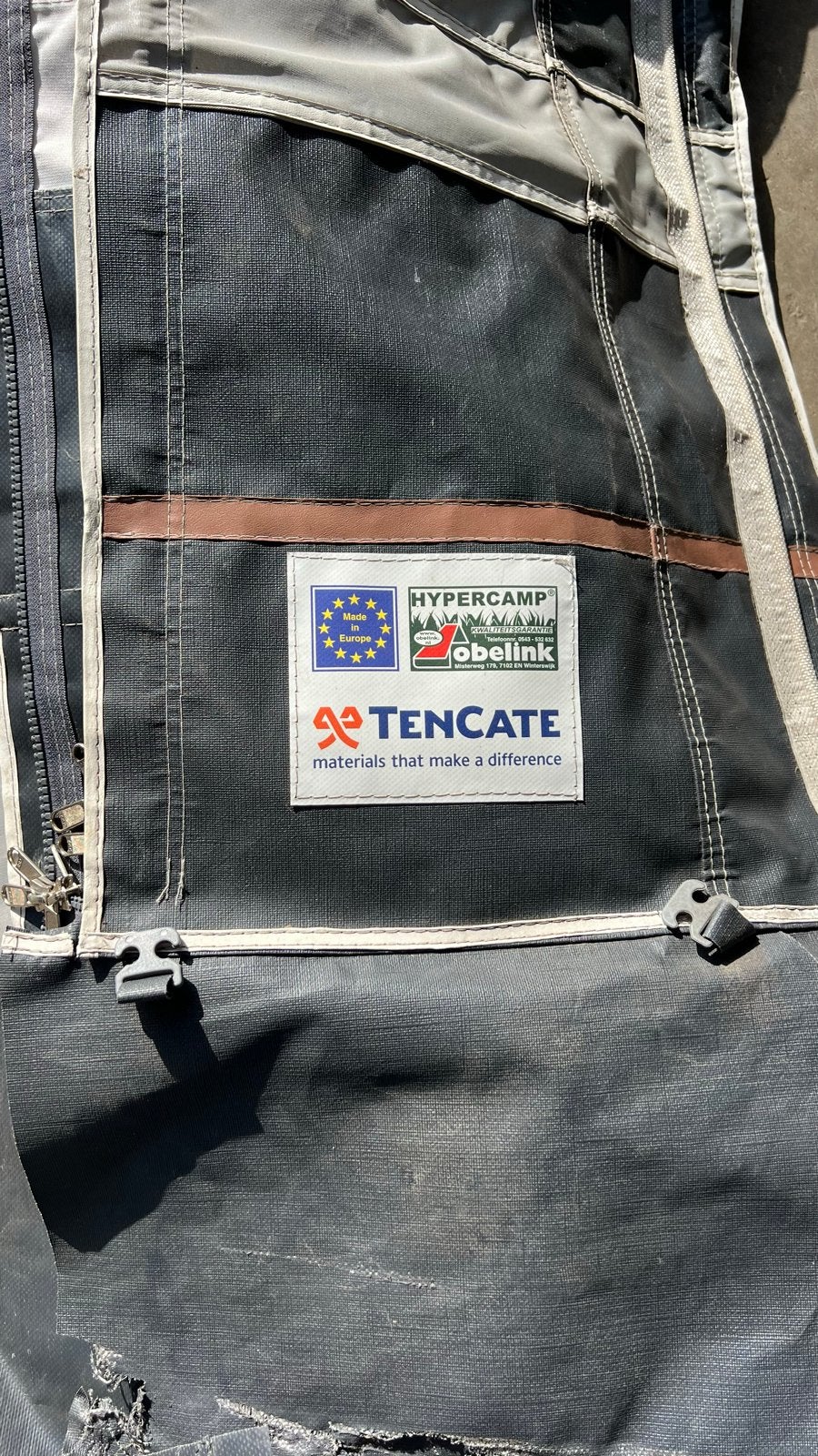Voortent Ten Cate All Season 900 cm met luifel, Caravans en Kamperen, Ophalen of Verzenden, Gebruikt, Ten Cate All Season 200g/m2