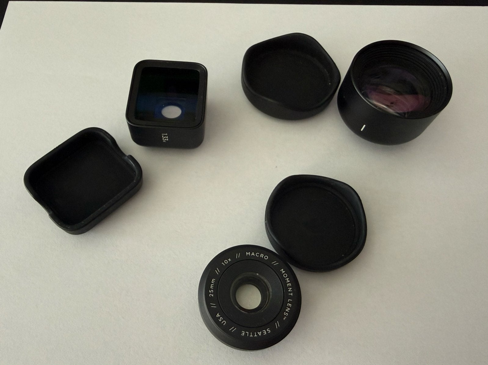Moment lenzen M-series (Anamorphic - Tele - Macro), Overige merken, Lensdoppen, Telelens, Ophalen of Verzenden