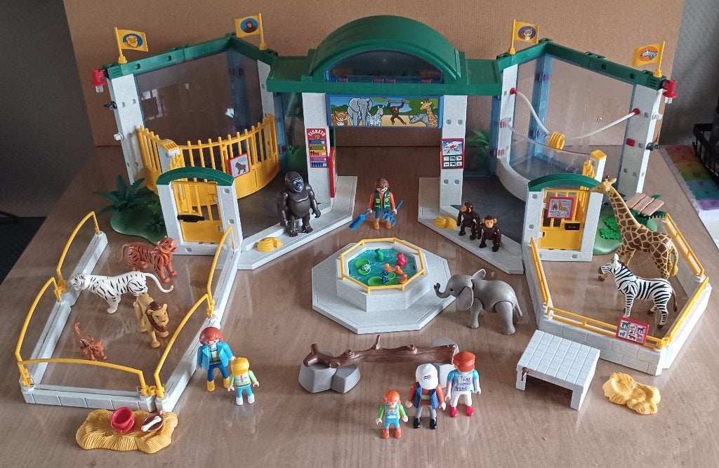 playmobil dierentuin / zoo  3240, Kinderen en Baby's, Speelgoed | Playmobil, Ophalen of Verzenden, Gebruikt, Complete set