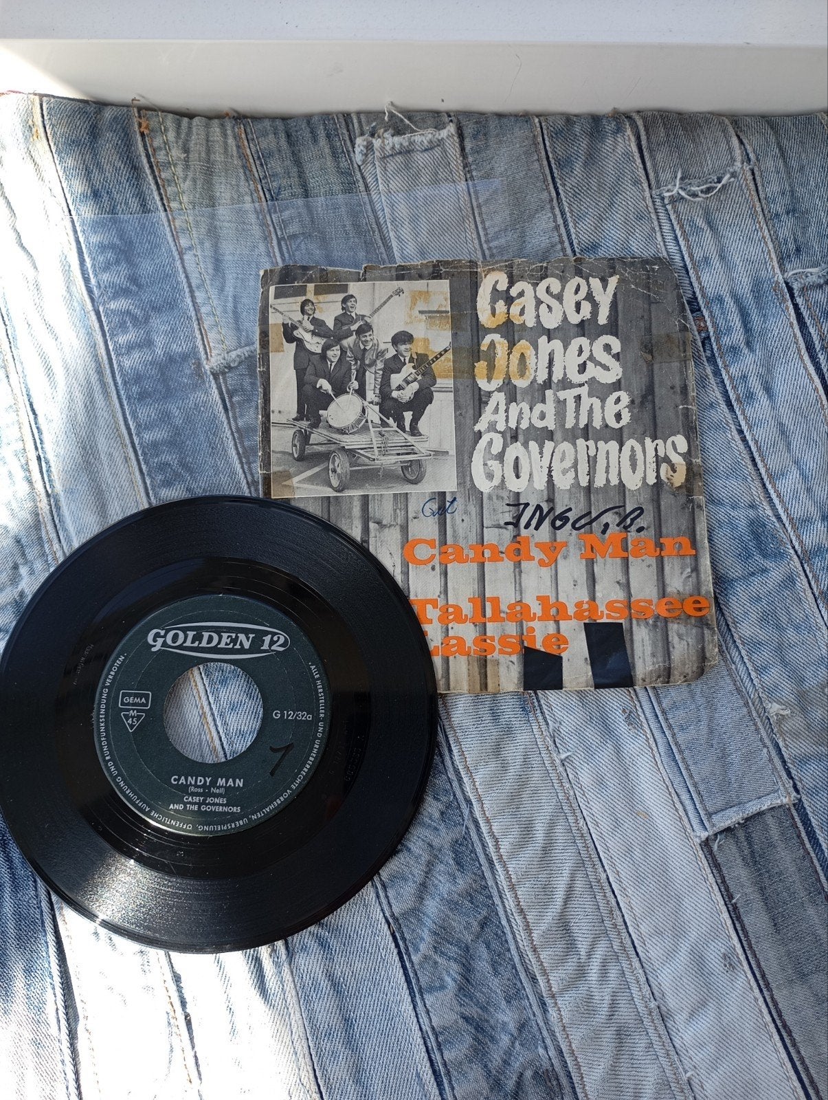 Casey Jones & The Governors - Candy Man / Tallahassee Lassie, Gebruikt, Originele persing, 7 inch, Ophalen of Verzenden
