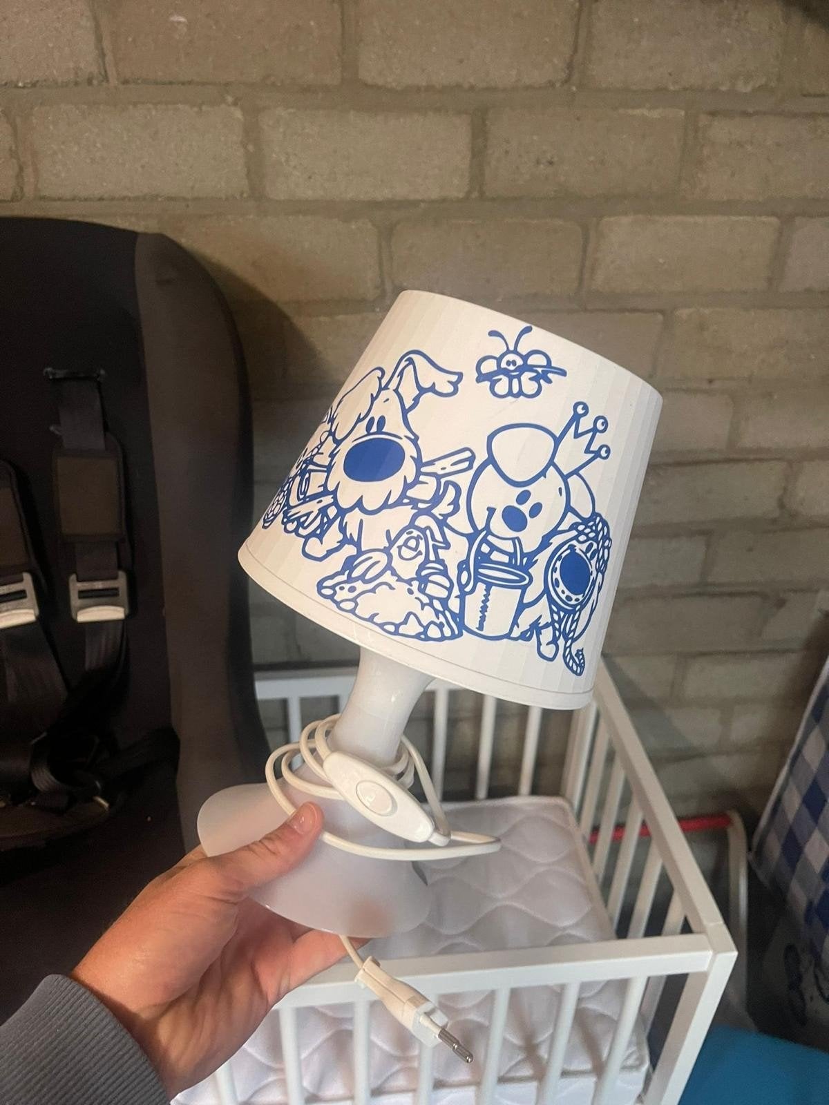 Woezel en Pip lamp, Wit, Ophalen, Zo goed als nieuw, Lamp