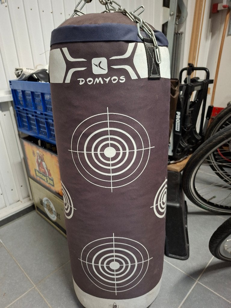 boxbal met handschoenen, Ophalen, Gebruikt, Bokshandschoenen