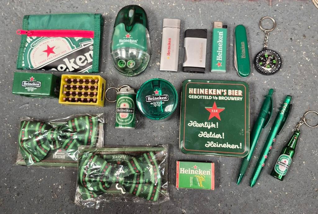 Partij Heineken bier spullen, Verzamelen, Ophalen, Zo goed als nieuw, Overige typen, Heineken