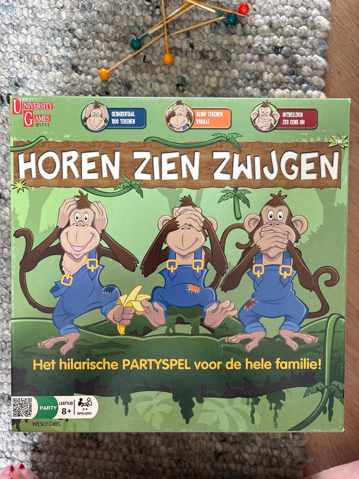 Horen Zien Zwijgen - Het hilarische partyspel!, Hobby en Vrije tijd, Gezelschapsspellen | Bordspellen, Drie of vier spelers, Ophalen