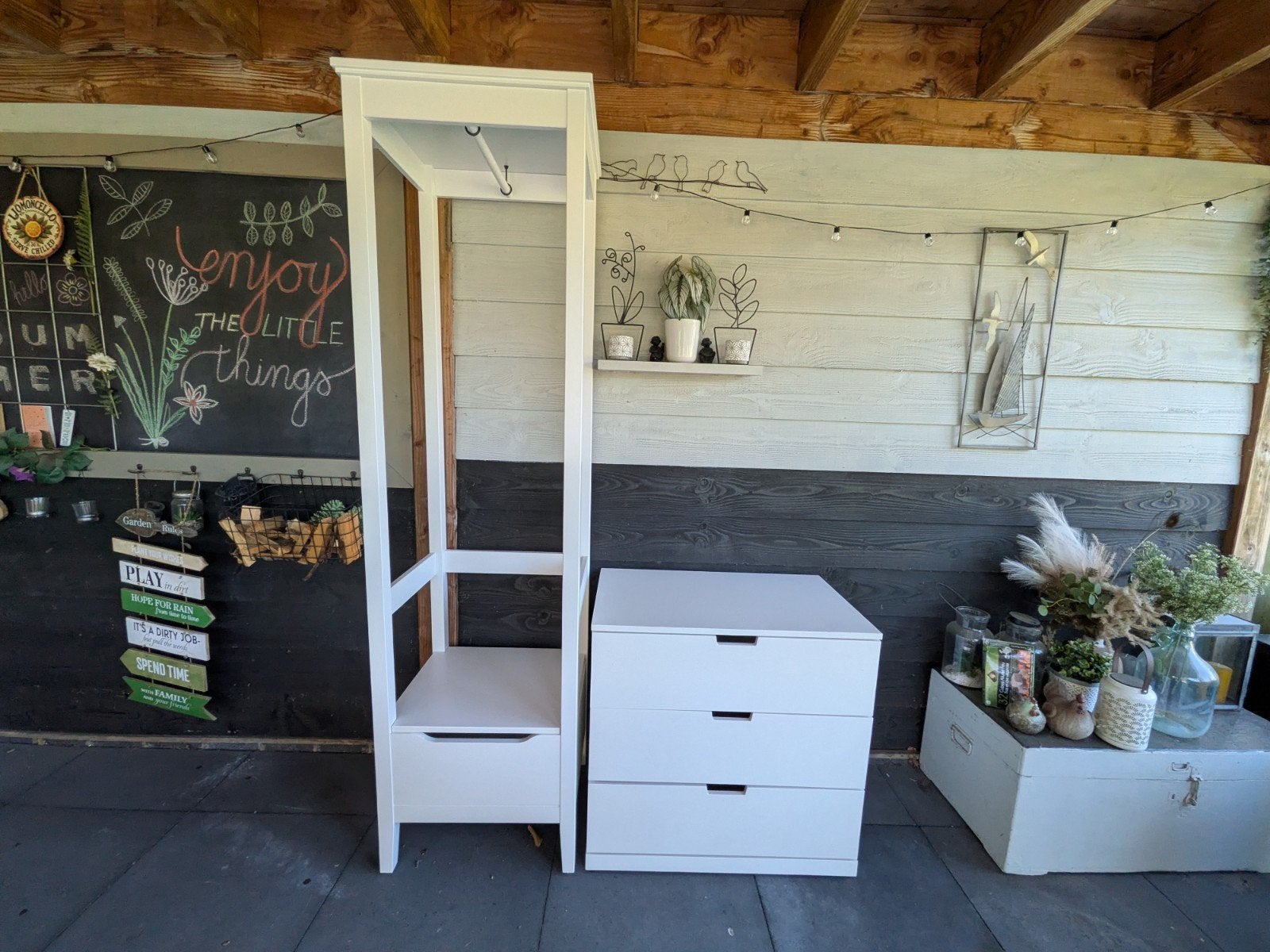 Ikea IDANÄS Open kledingkast, wit, 59x211 cm, Ophalen, 200 cm of meer, 50 tot 100 cm, Zo goed als nieuw