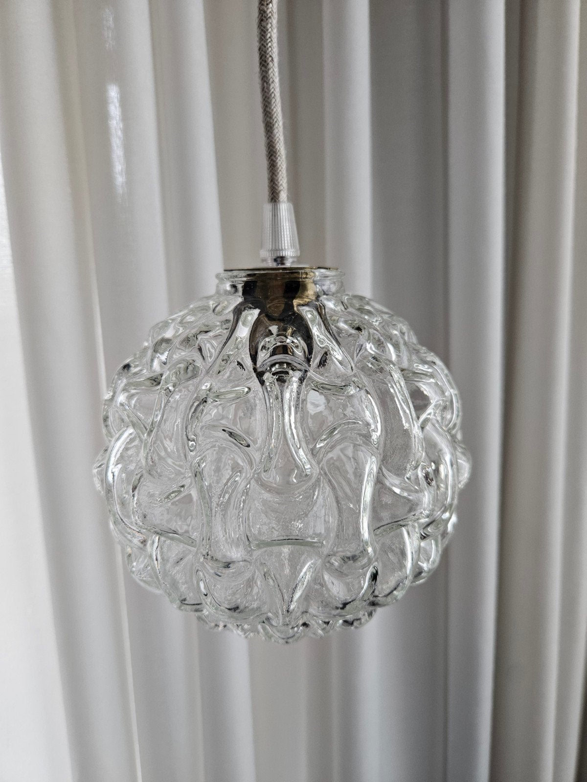 Vintage glazen hanglamp | Helena Tynell stijl | Glashütte, Antiek en Kunst, Ophalen of Verzenden