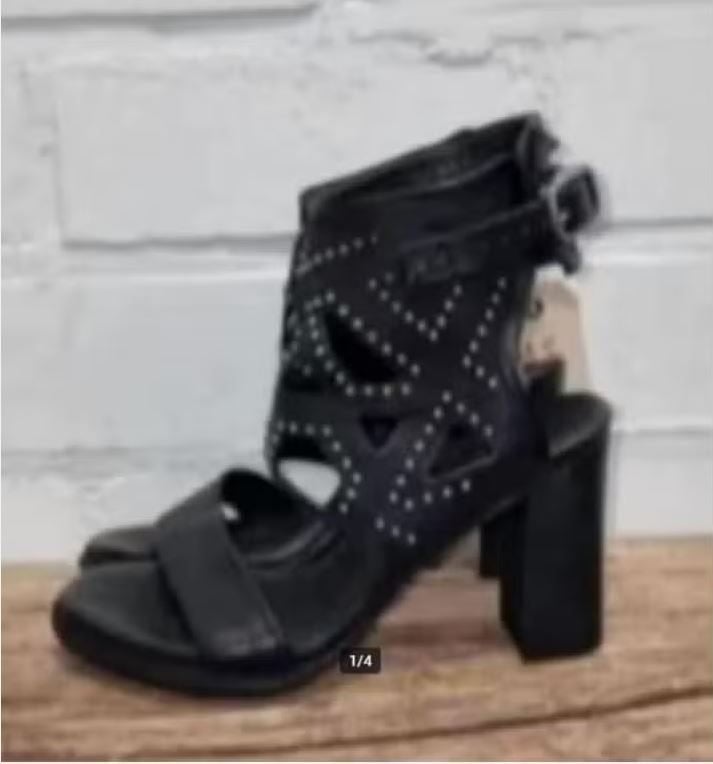 A.S.98 - Mooie leren pumps maat 41 - Nieuw €185 - Airstep, Kleding | Dames, Pumps, Zwart, Nieuw, Ophalen of Verzenden