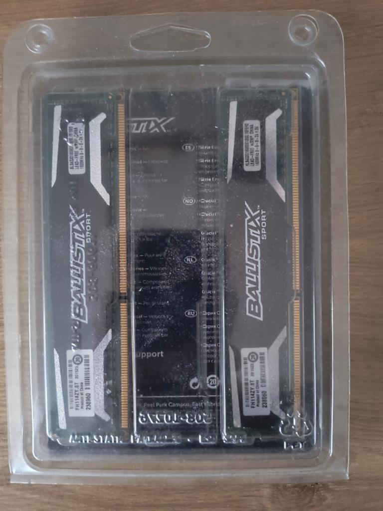 Crucial Ballistix 8GB (2x4GB) DDR3 RAM Geheugen, Computers en Software, RAM geheugen, Gebruikt, 8 GB, DDR3, Ophalen of Verzenden