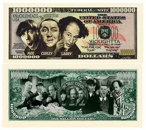 Curiosa Biljet USA - MOE CURLEY LARRY - THE THREE STOOGES., Ophalen of Verzenden, Noord-Amerika, Los biljet