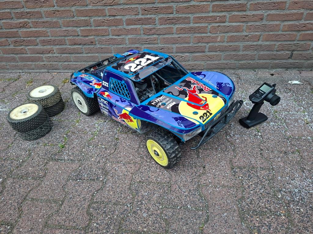 Losi 5ive t 29cc getuned compleet rijklaar, Hobby en Vrije tijd, Modelbouw | Radiografisch | Auto's, Ophalen, Benzine, Auto offroad