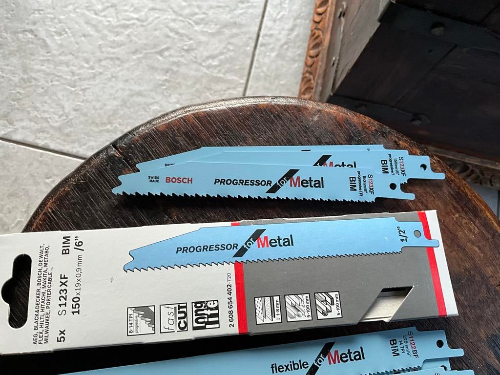 Bosch reciprozaagbladen voor metaal, Nieuw, Ophalen of Verzenden, Minder dan 600 watt, 30 tot 70 mm