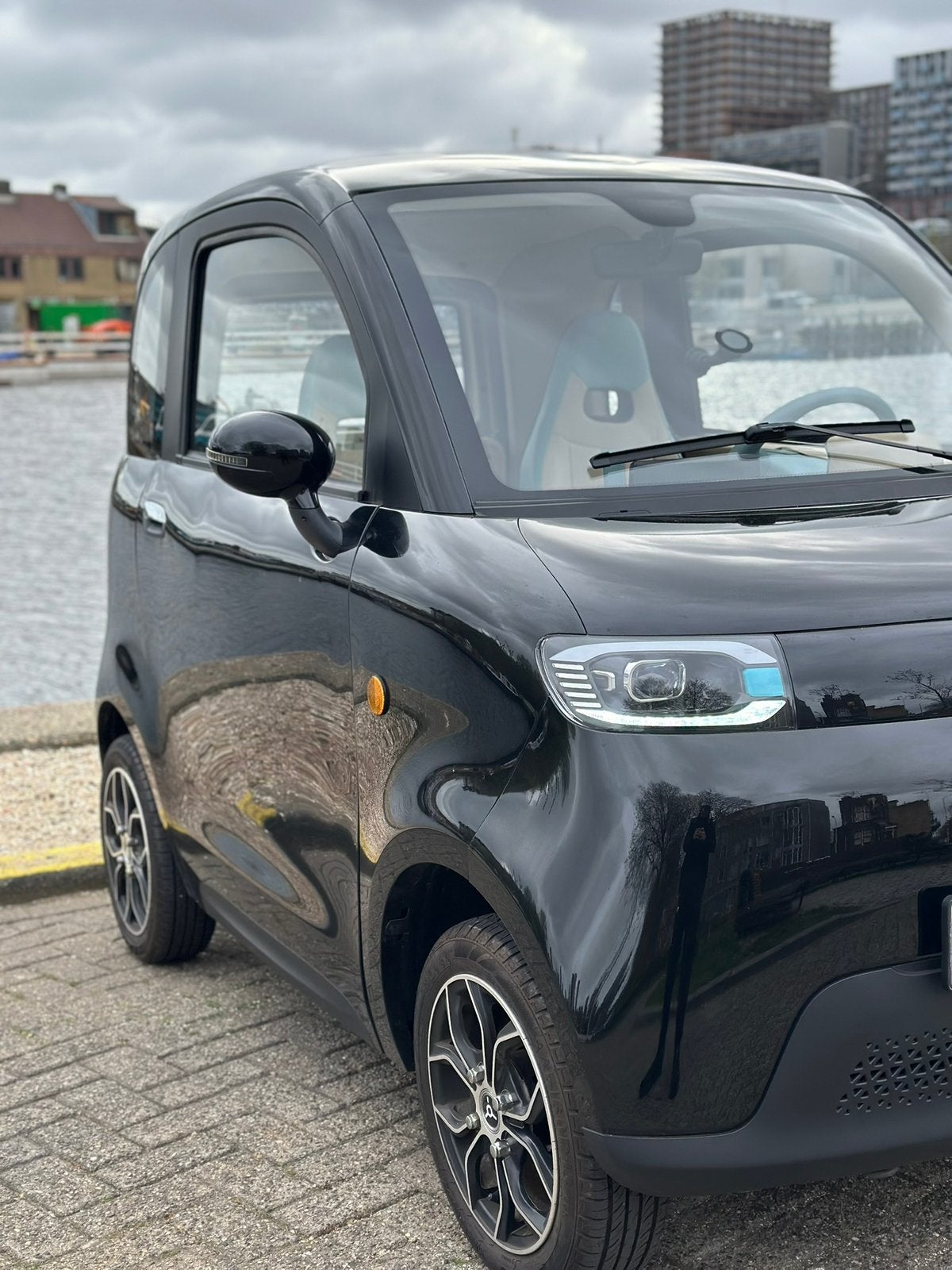 Citycar Frivip A05 Zwart 2025 3350KM ( minicar ) ( citycar ), Gebruikt, 16 km/u of meer, 46 km of meer, Ophalen