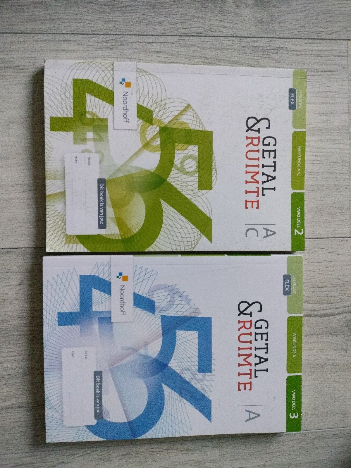 Getal & Ruimte VWO Wiskunde A en C deel 2 en 3, Boeken, Schoolboeken, VWO, Wiskunde A, Noordhoff, Ophalen of Verzenden