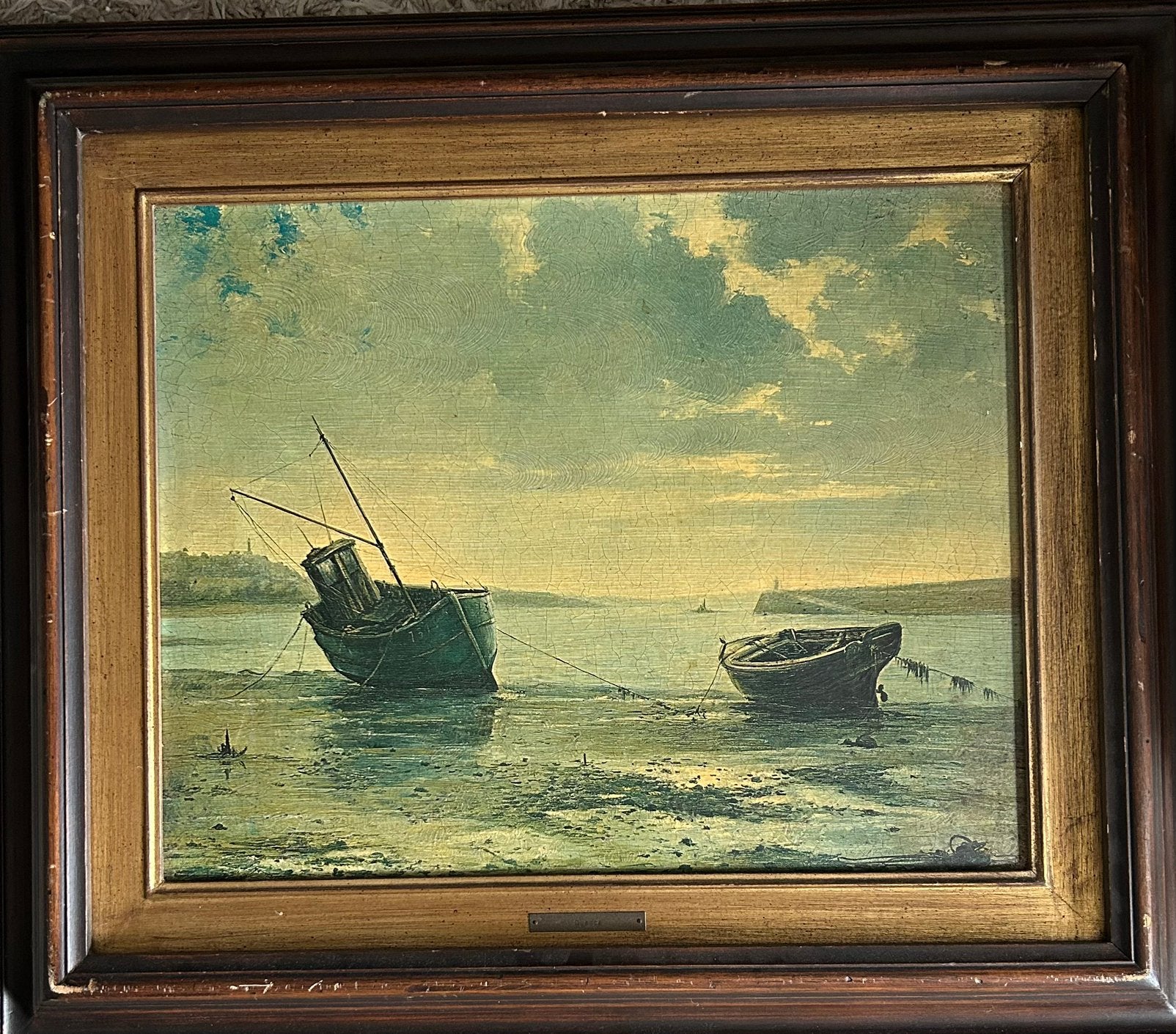 Schilderij van 2 bootjes, Ophalen, Maritiem / water, Doek, Realistisch
