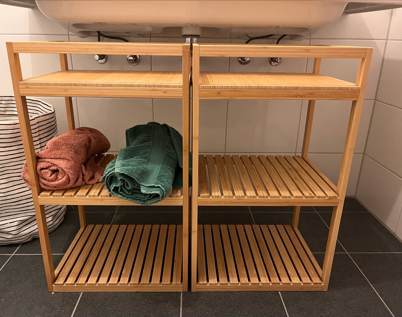 IKEA RÅGRUND bamboe kastje met losse wieltjes, Ophalen, Gebruikt
