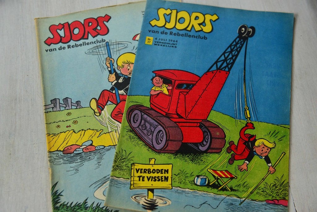 SJORS VAN DE REBELLENCLUB 2 x 1963-1964 nummer 43, Verzenden, Europa, Zo goed als nieuw, Meerdere comics