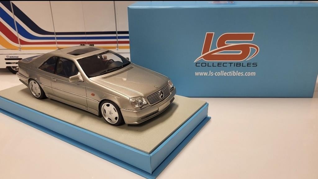 LS Collectibles Mercedes-Benz C140 CL600 7.0 AMG Grey, Hobby en Vrije tijd, Modelauto's | 1:18, Overige merken, Auto, Ophalen of Verzenden