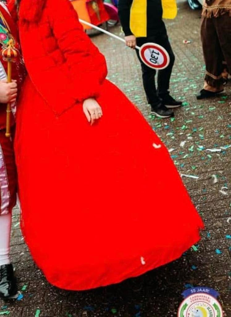Trouwjurk, Ophalen, Zo goed als nieuw, Rood, Trouwjurk