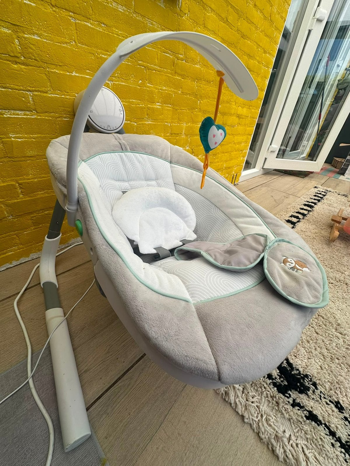 Ingenuity Anyway Sway  Multi-Direction Foldable Baby Swing, Ophalen of Verzenden, Zo goed als nieuw