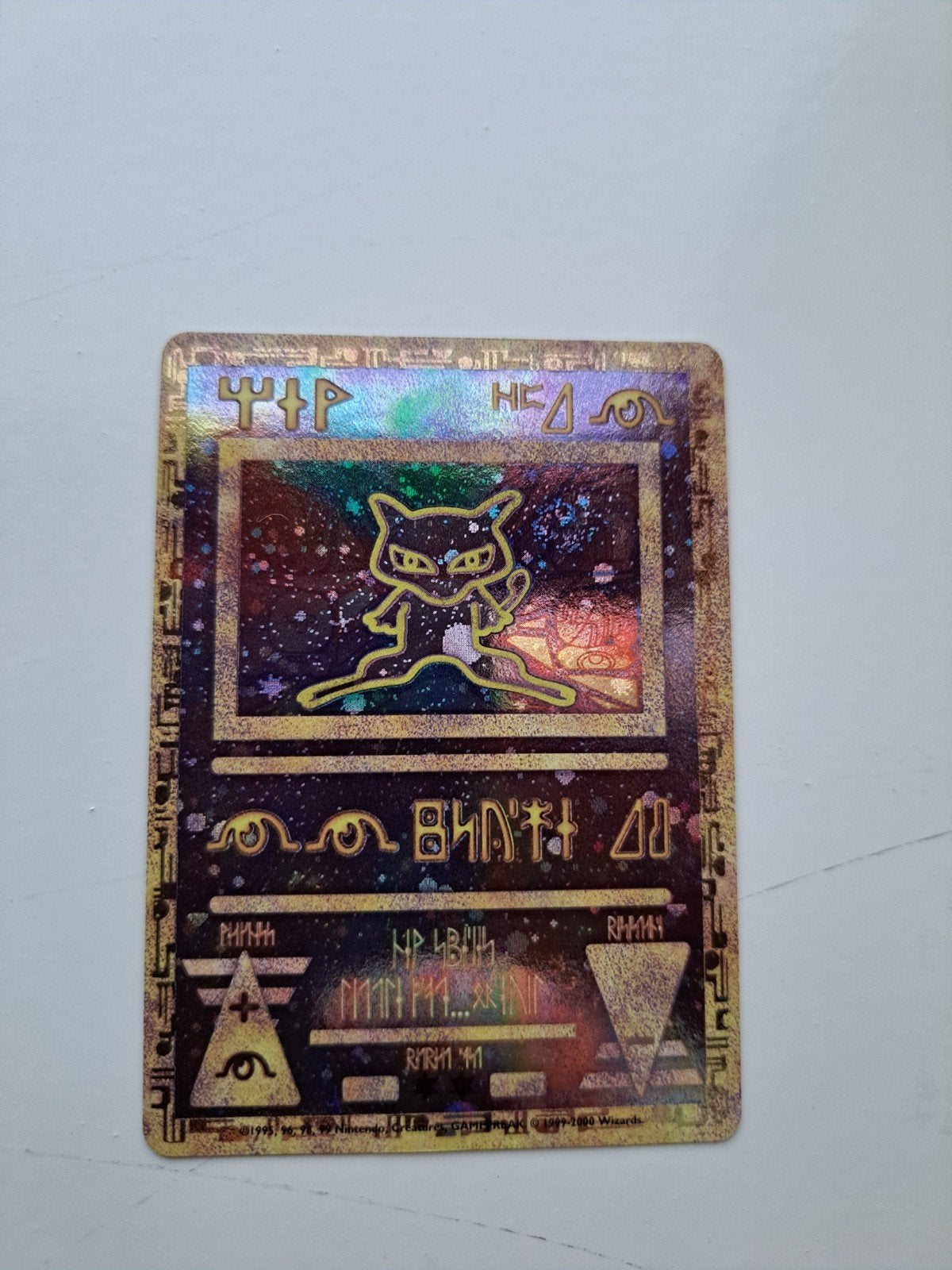 Ancient Mew Pokémon kaart - Zeldzaam en Foil, Ophalen of Verzenden, Zo goed als nieuw, Losse kaart, Foil