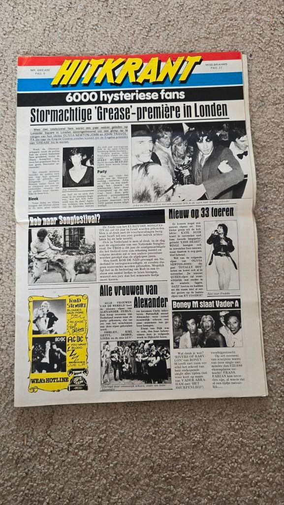 Hitkrant 12 oktober 1978 week 41, Verzamelen, Ophalen of Verzenden, 1960 tot 1980, Tijdschrift