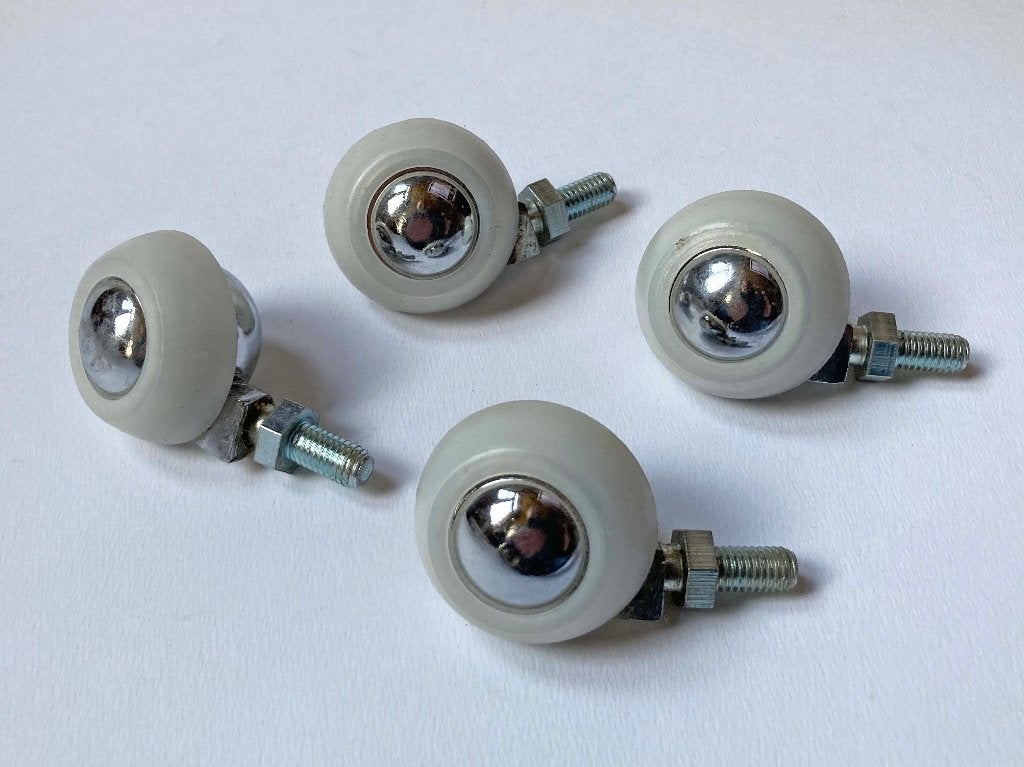 4x zwenkwielen met Diameter wiel 4 cm, Antiek en Kunst, Ophalen of Verzenden