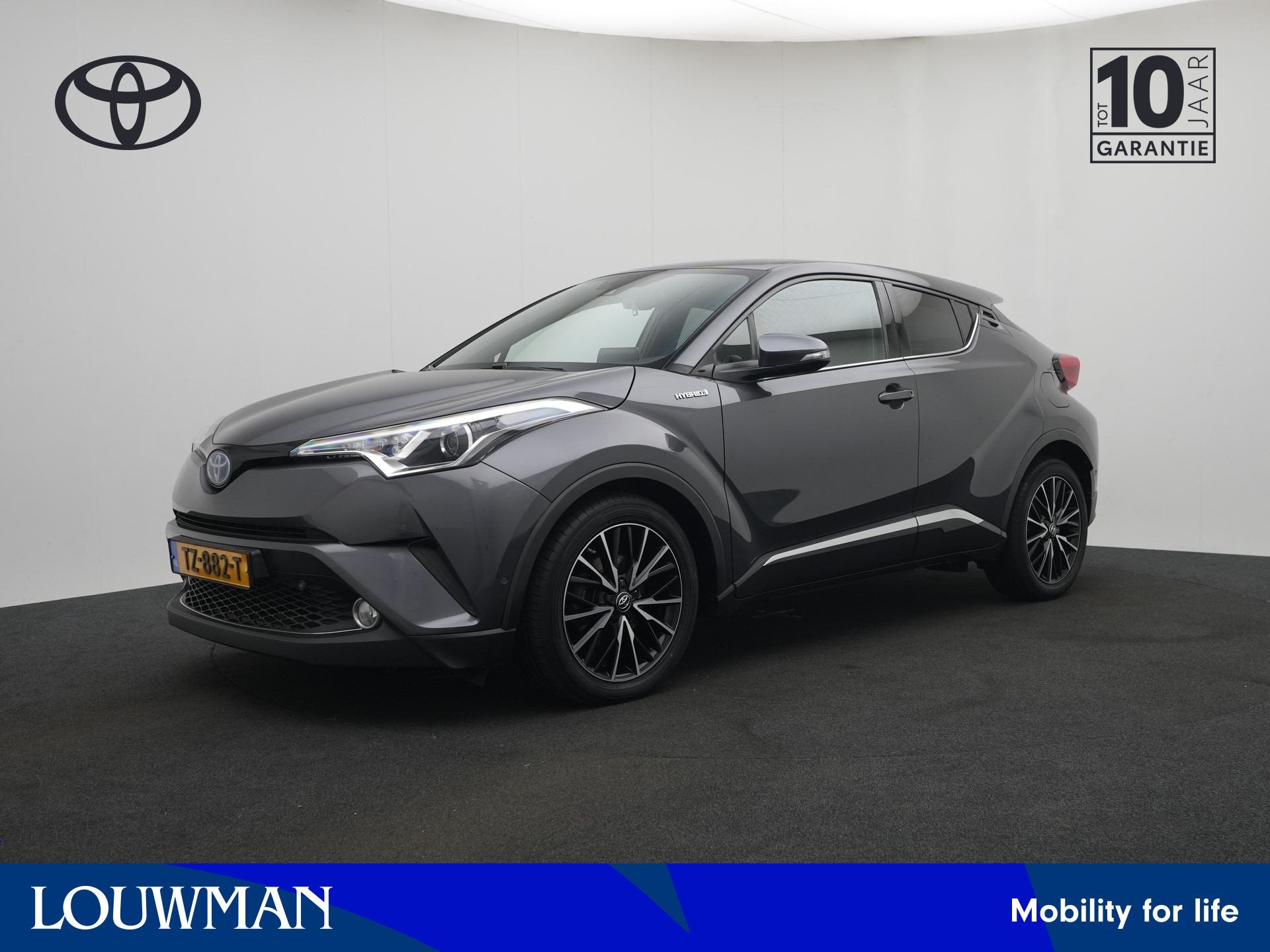 Toyota C-HR 1.8 Hybrid Dynamic | Dealer Onderhouden | Parkee, Stof, 4 cilinders, 122 pk, 26 km/l