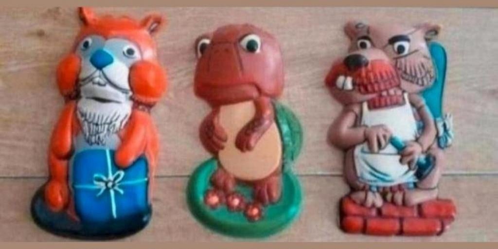 Drie Fabeltjeskrant muurhangers 1968, Ophalen of Verzenden, Huis en Inrichting