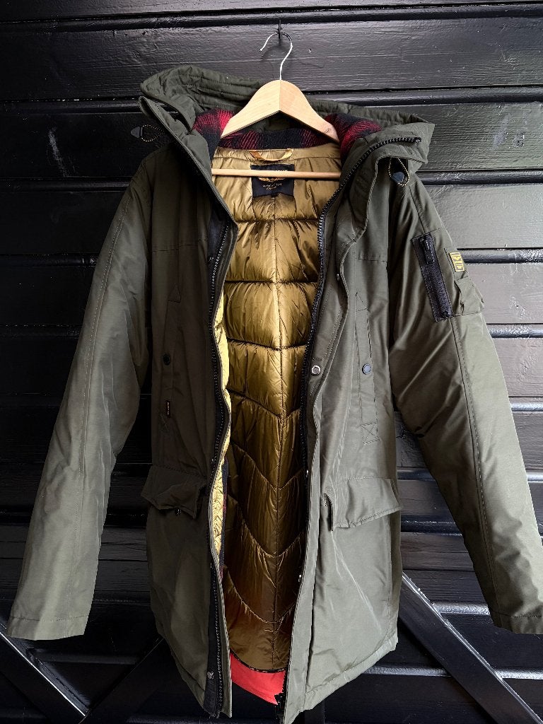 PME Legend - Ice Pilot warme winterjas Donkergroen Medium, Kleding | Heren, Zo goed als nieuw, PME Legend, Groen, Verzenden