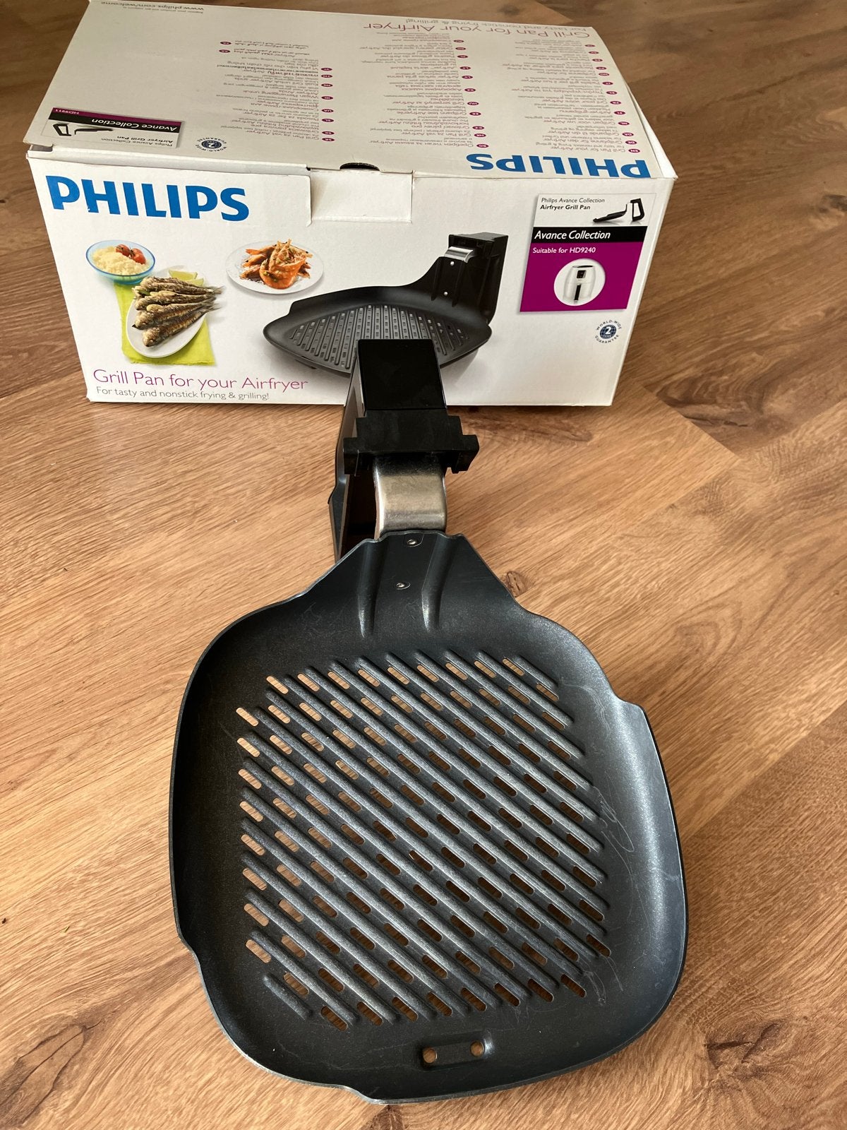 Philips Airfryer Grillpan en pizza Plaat HD9240, Ophalen, Gebruikt