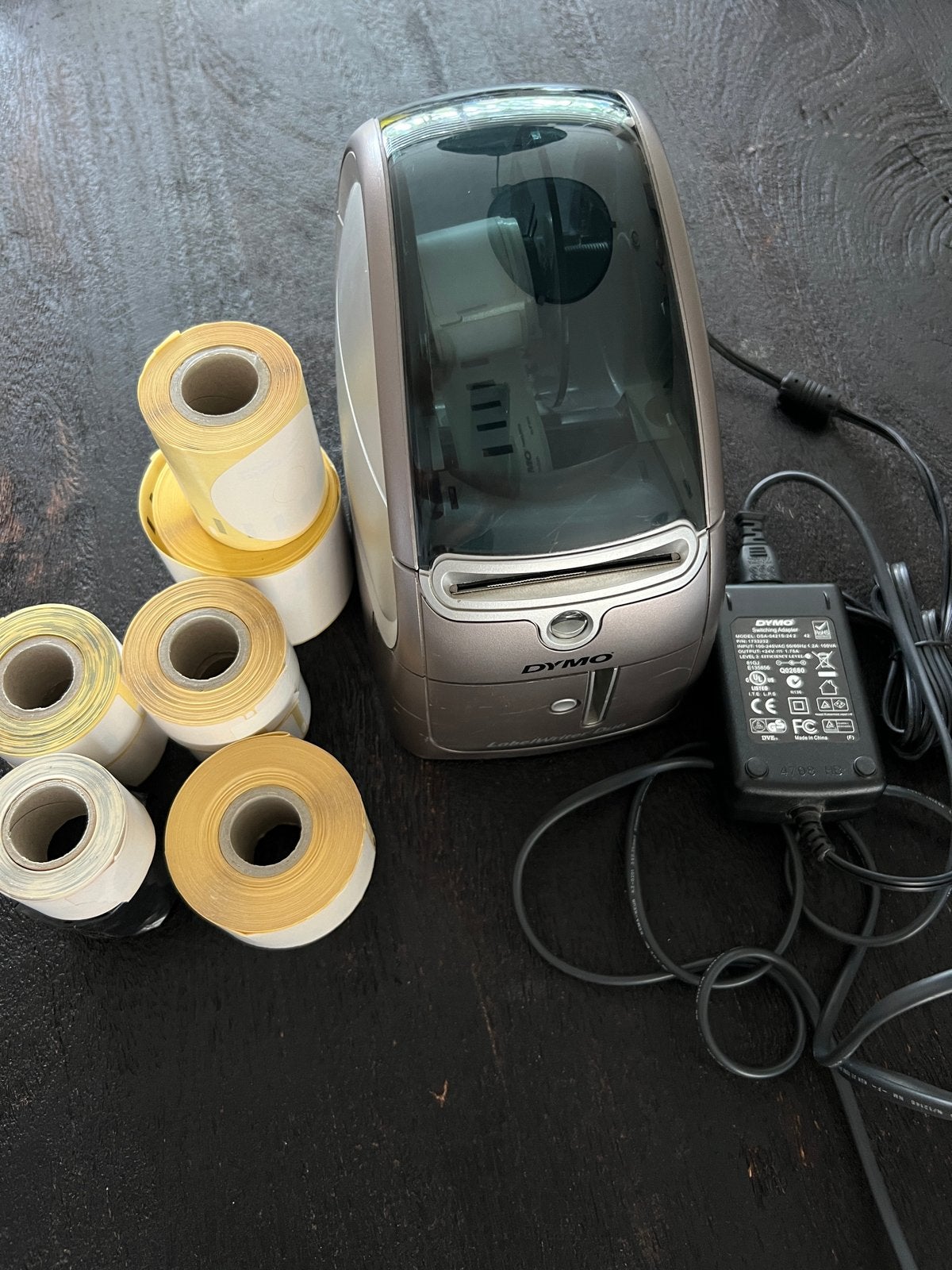 Dymo LabelWriter Duo labelprinter met labels, Computers en Software, Labelprinters, Gebruikt, Etiket, Ophalen of Verzenden