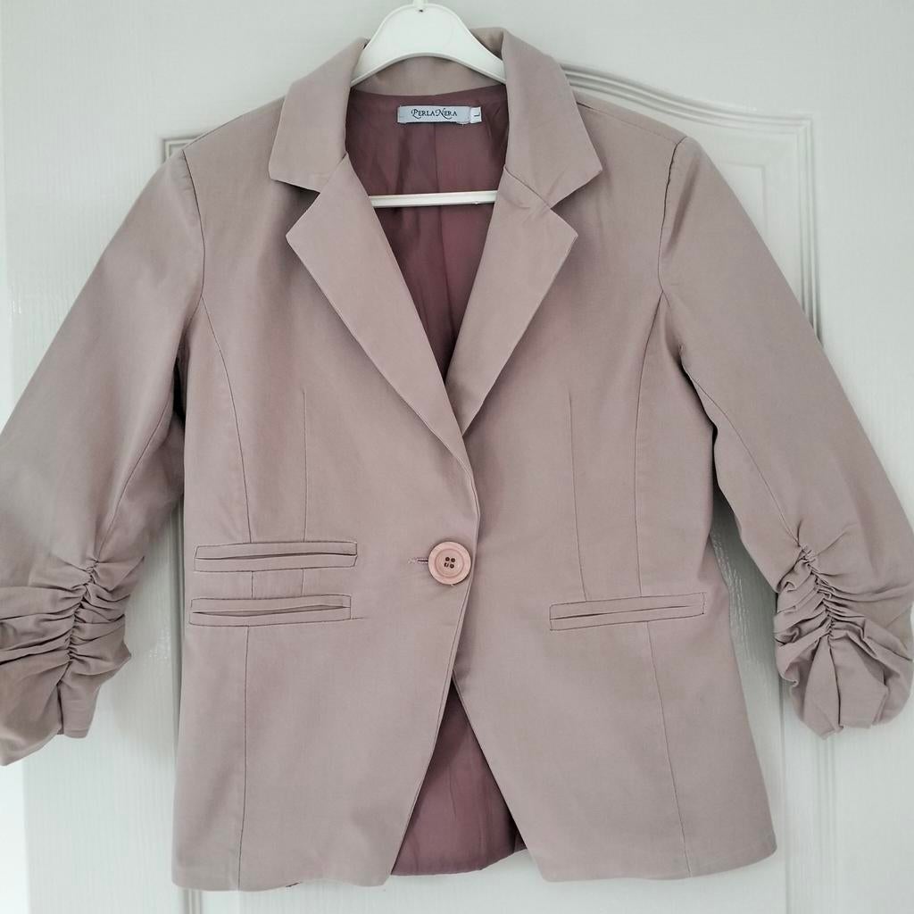 Perla nera jasje oud rose mt L in nette staat kropped mouwen, Maat 38/40 (M), Perla nera, Ophalen of Verzenden, Zo goed als nieuw